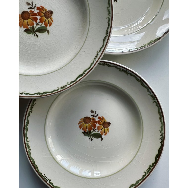 Aluminia Solbrud, dybe tallerkner, 10 stk samlet