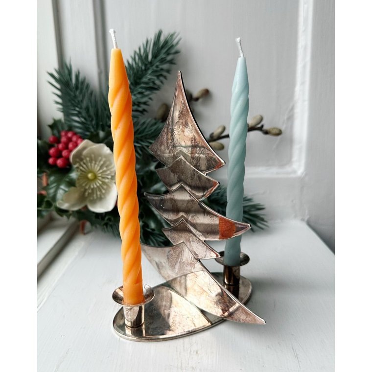 Andreas Mikkelsen, Christmas tree for 2 Christmas tree lights, silver-plated