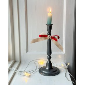 Patinated tin candlestick, tall, price per piece