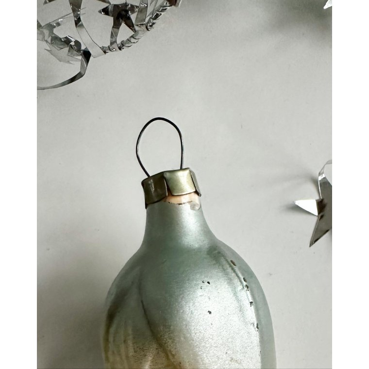 Vintage julekugle, slvmajs, NB