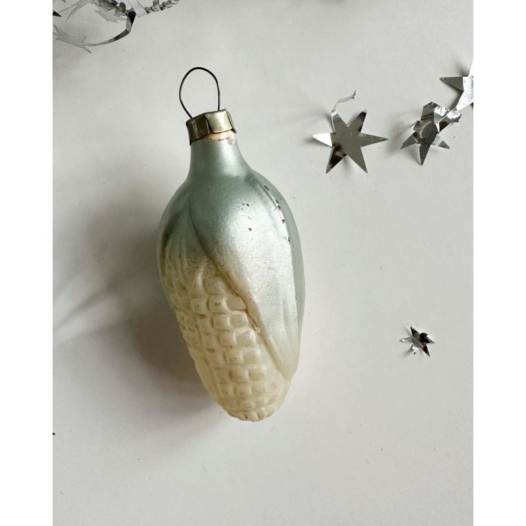 Vintage julekugle, slvmajs, NB