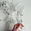 Champagnefljter af krystal, 6 stk samlet