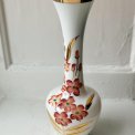 Opaline glass with flowers and gold