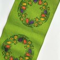 Easter runner, hessian with print of spring flowers