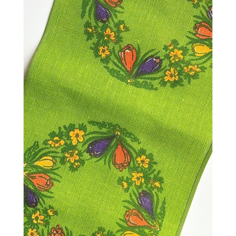 Easter runner, hessian with print of spring flowers