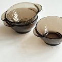 Duralex, smoke-colored glass with ears