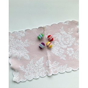 Farverige g m blomstret bort, 4 stk samlet