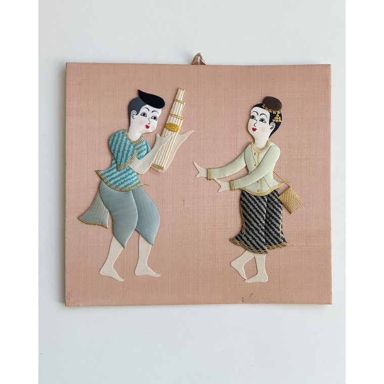 Stofbillede, laksefarvet