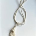 Curtain tassel, off white