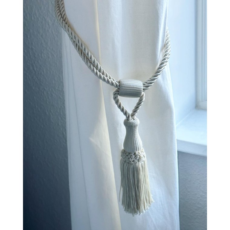 Curtain tassel, off white