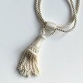 Curtain tassel, off white