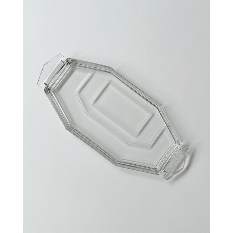 Rouladefad, klart kantet glas, NB