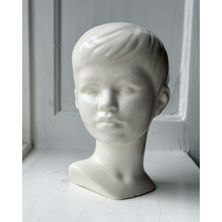 Edith Pedersen-replica, faience, set of boy and girl, NB