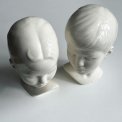 Edith Pedersen-replica, faience, set of boy and girl, NB