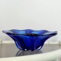 Decorative bowl, cobalt blue 