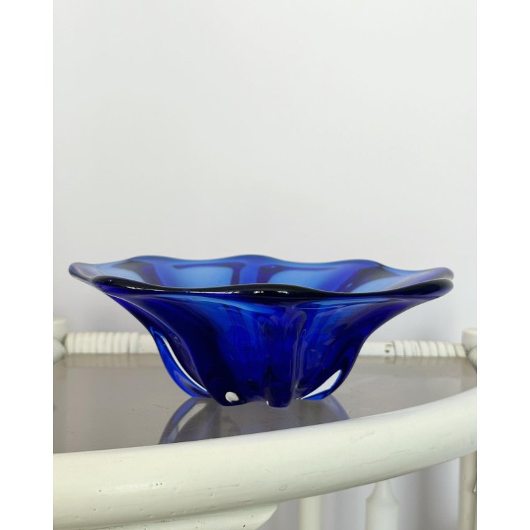 Decorative bowl, cobalt blue 