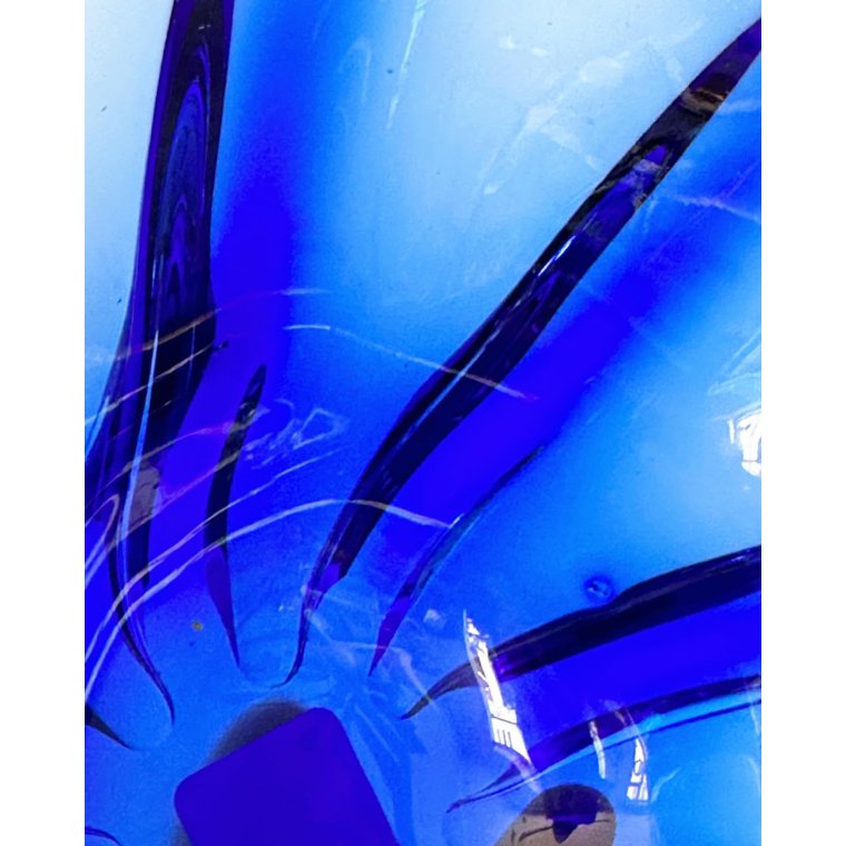 Decorative bowl, cobalt blue 