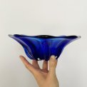Decorative bowl, cobalt blue 