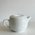 Porcelain tea pot, white