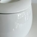 Porcelain tea pot, white