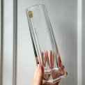 Cristal d'Arques, faceted crystal vase, France, NB