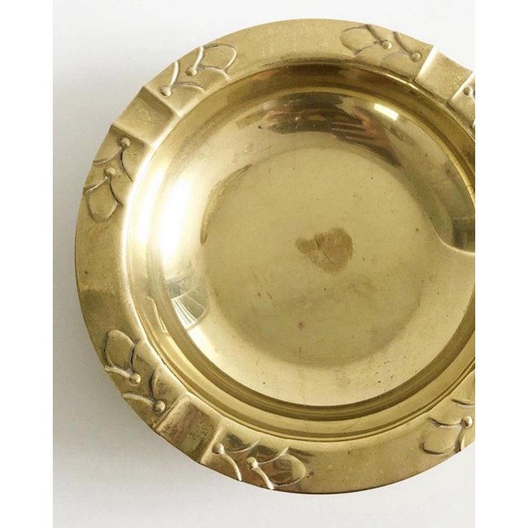 Messingskl m dekorativ kant