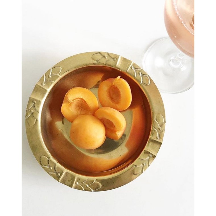 Messingskl m dekorativ kant