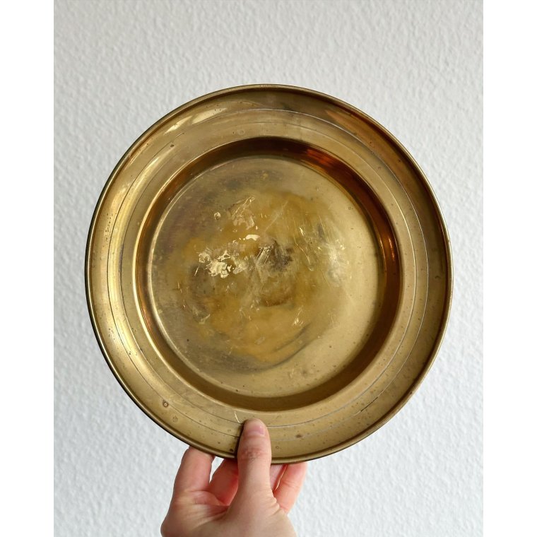 Messingtallerken, dyb