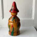 Hand painted wooden figure w face
