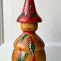Hand painted wooden figure w face