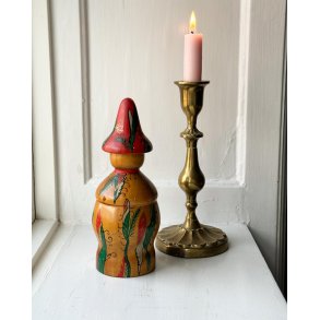 Hand painted wooden figure w face