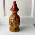 Hand painted wooden figure w face