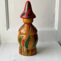 Hand painted wooden figure w face