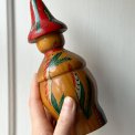 Hand painted wooden figure w face