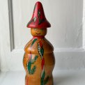 Hand painted wooden figure w face