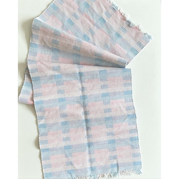 Bordlber, ruflet med pasteller og frynser, 104 x 32 cm