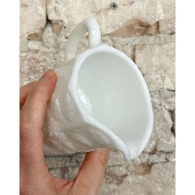 Fldekande, opalineglas, kantet med vindrueranker