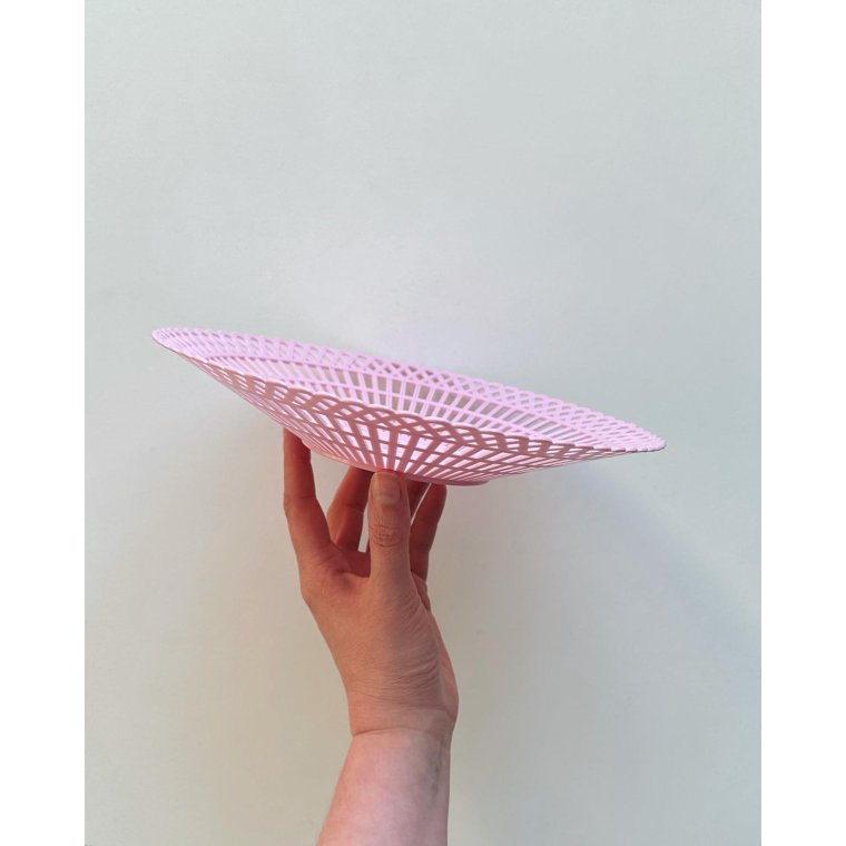 Lyserdt retro plastfad