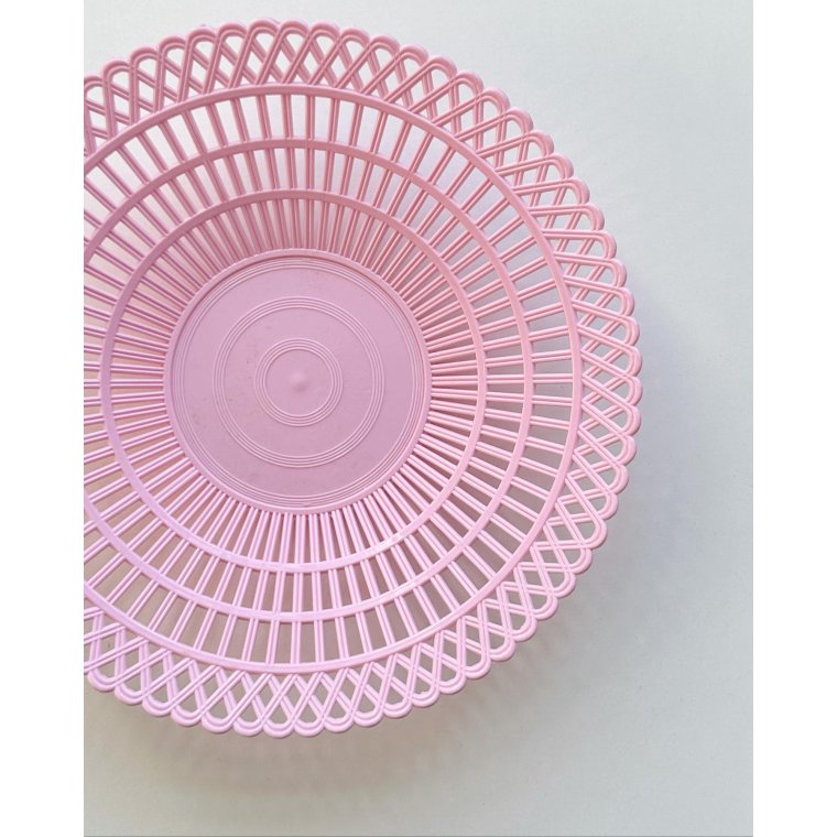 Lyserdt retro plastfad