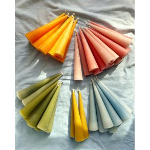 Sollys Cone candle, handmade beeswax, pr pc