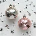 Vintage julekugler, par med dekoration, NB