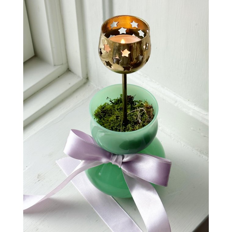 Messingspyd til fyrfadslys, pr stk