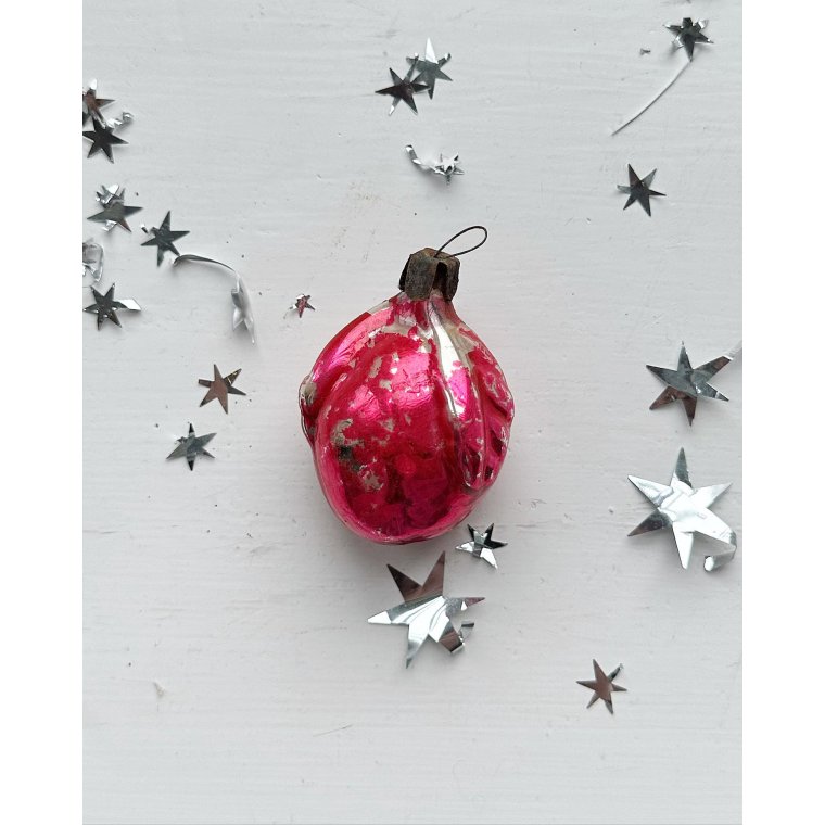 Vintage julekugle, patineret frugt