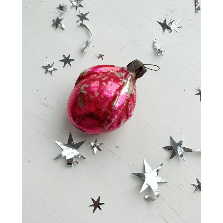 Vintage julekugle, patineret frugt