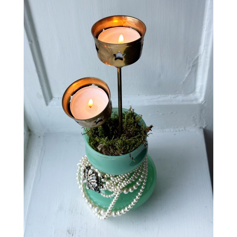 Fyrfadsspyd, messing, st af 2