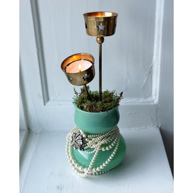 Fyrfadsspyd, messing, st af 2