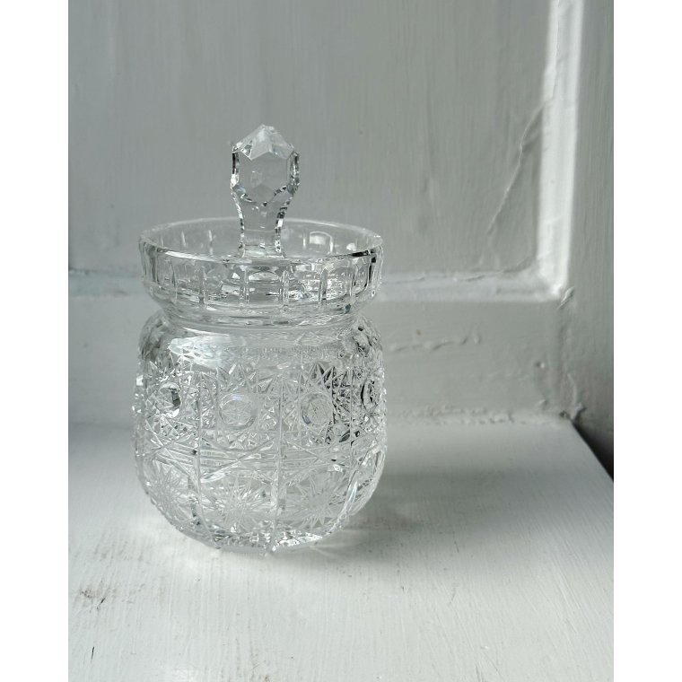 Lgkrukke, facetteret krystal