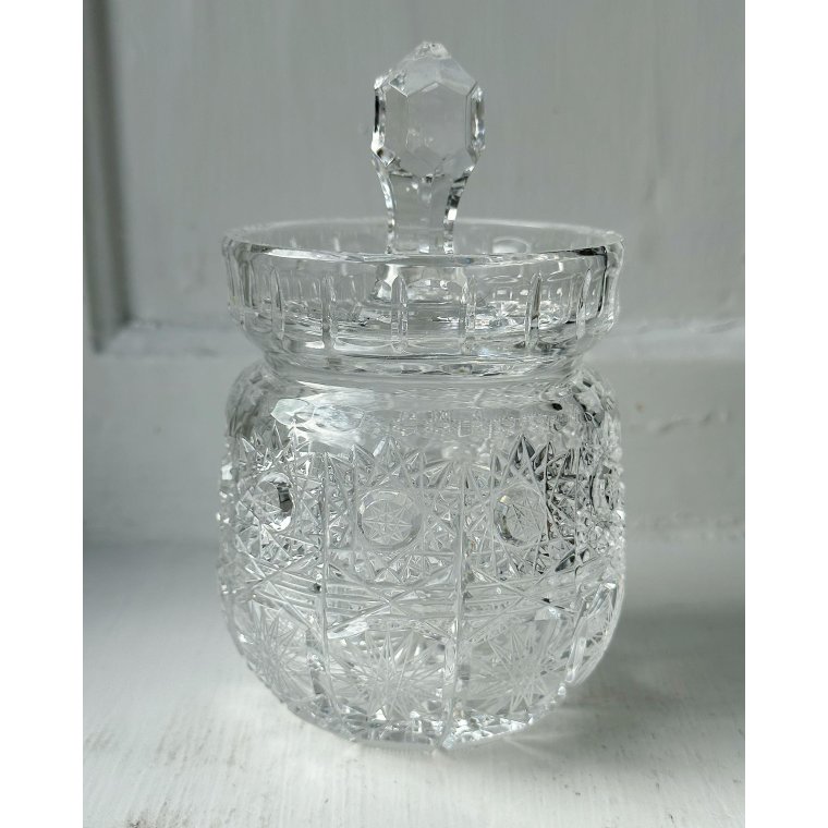 Lgkrukke, facetteret krystal