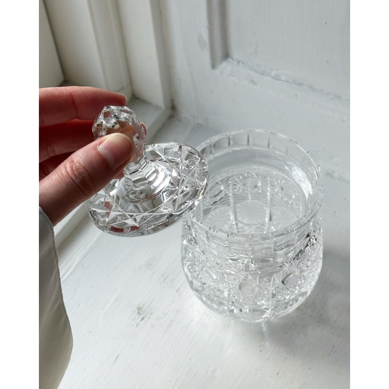 Lgkrukke, facetteret krystal