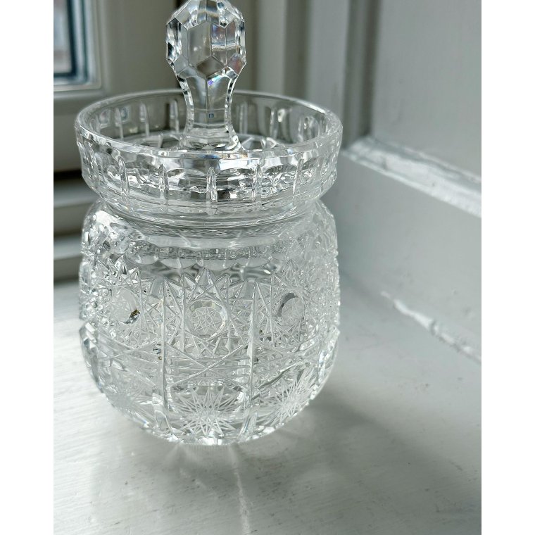 Lgkrukke, facetteret krystal